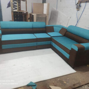 Double Bend Model Corner Sofa Set